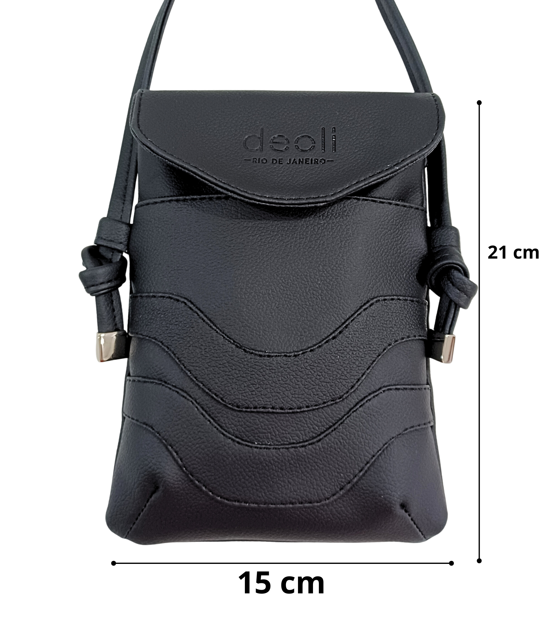 bolsa tiracolo shoulder preta